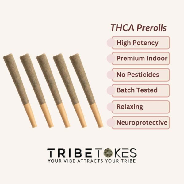 THCa Pre-Rolls You Pick 2 | Whole Flower 5-Pack | 22–30% THCa - Image 7